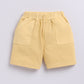 Cute Tiger Designed Baby Boy Half T Shirt & Short Set-LIME YELLOW