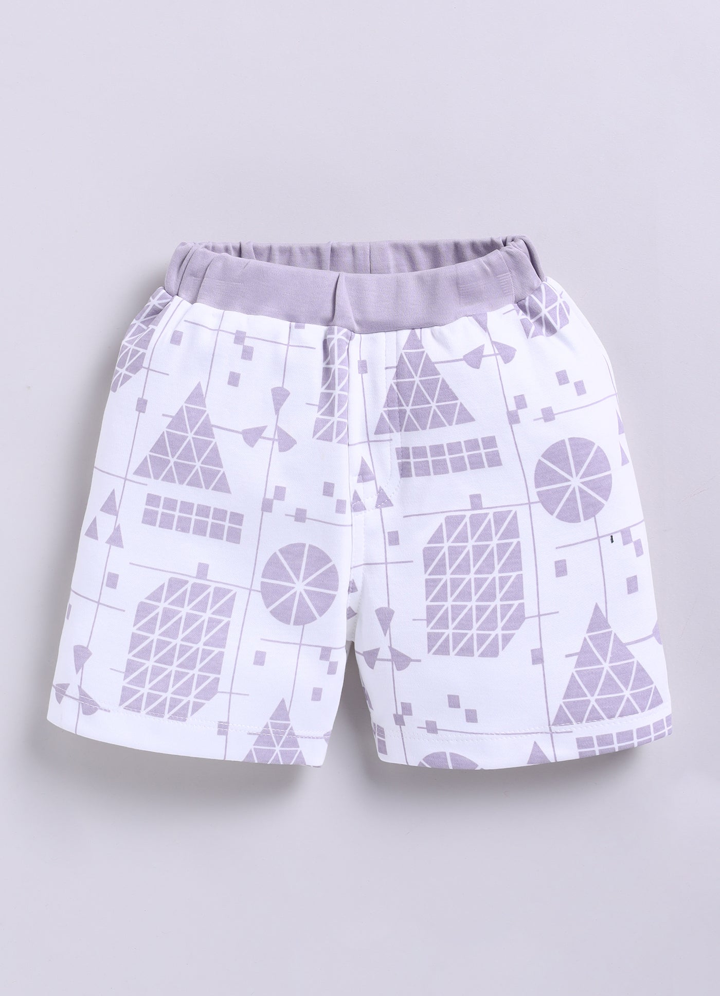 Half Sleeve Top & Bottom for Boys - Off-White