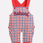 Full Sleeve Casual Cotton Dungaree Dress for Baby Boys RED