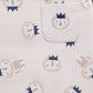 Hedgehog Happiness Baby Boy Summer Romper, Soft Cotton & Cute Print-BEIGE