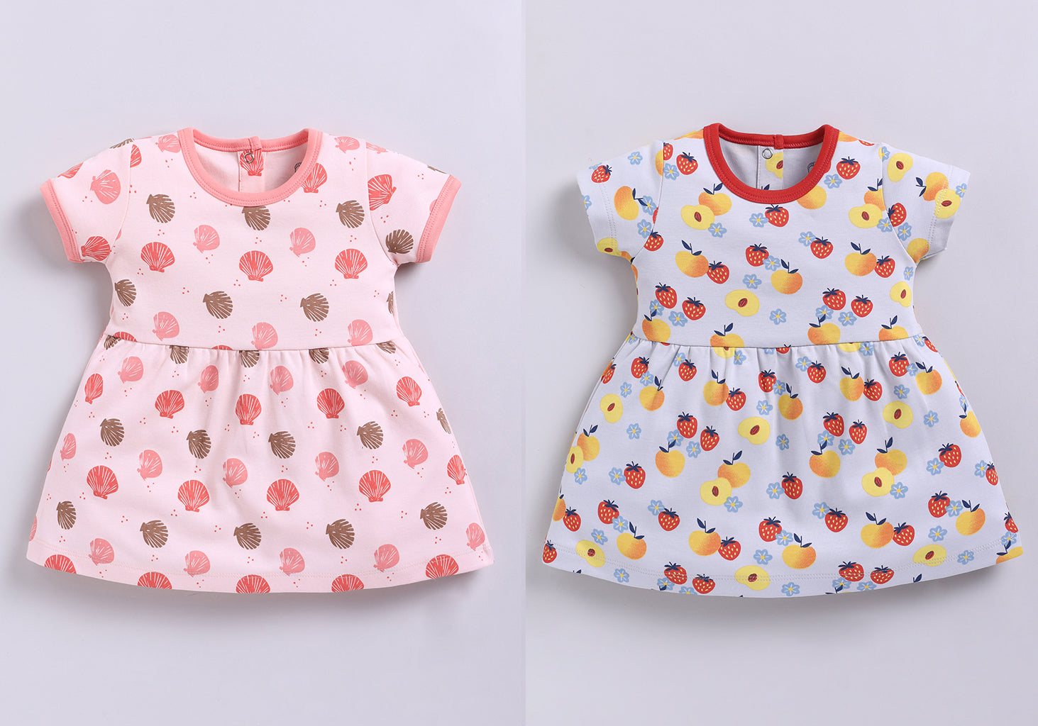 Frock – Peach & Coral