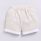 Baby Bear Cotton Baby Boy Half T Shirt & Short Set-SKY