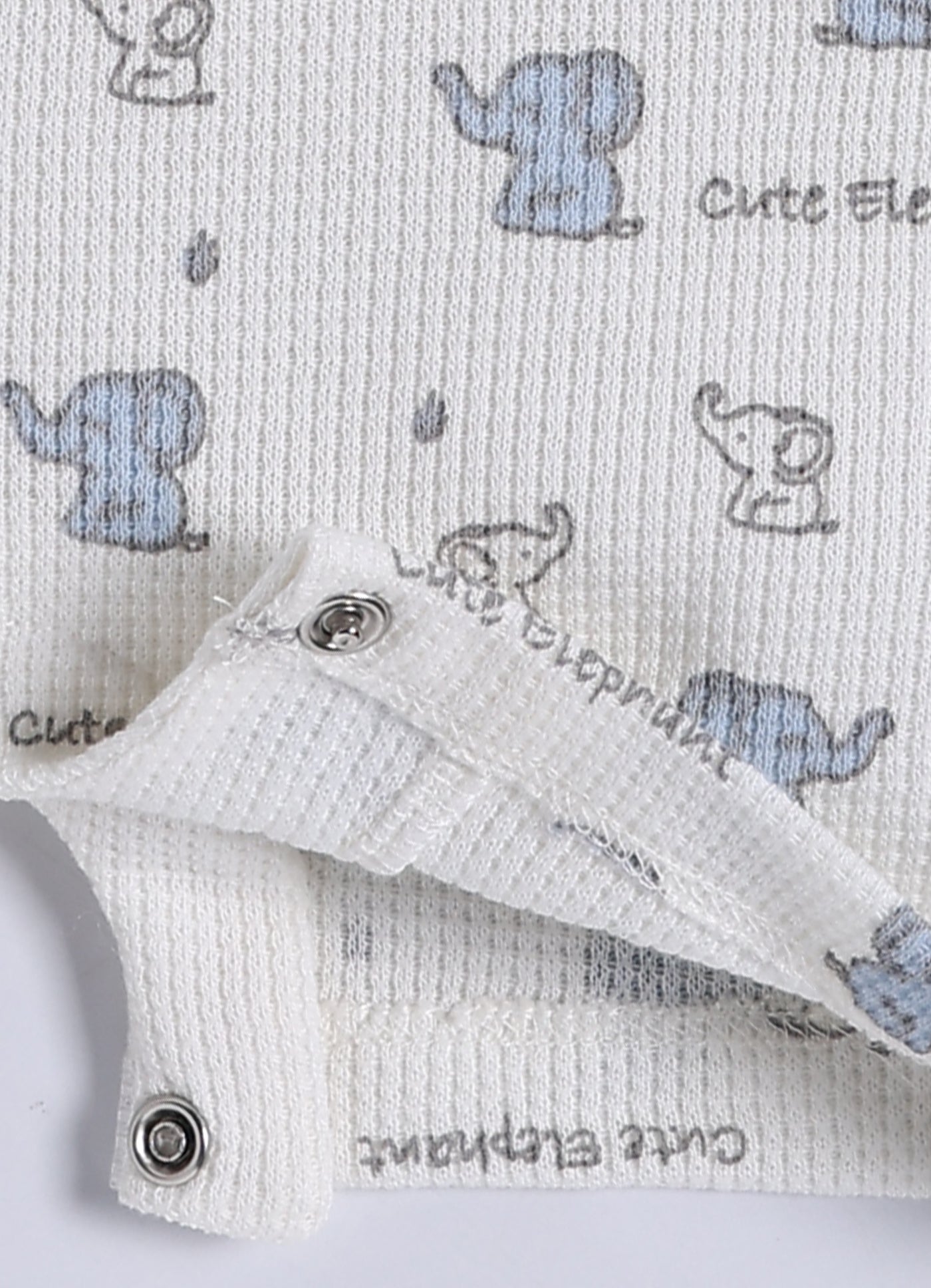 Half-Sleeve Romper for Boys – Sky Blue Cute Elephant