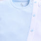 Twin Color Stylish Baby Boy Romper-Sky Blue