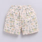Baby Boy Happy Crocodile Printed Half T Shirt & Short Playdate Outfit-Beige