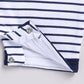 Baby Boy Striped Summer Romper - Navy