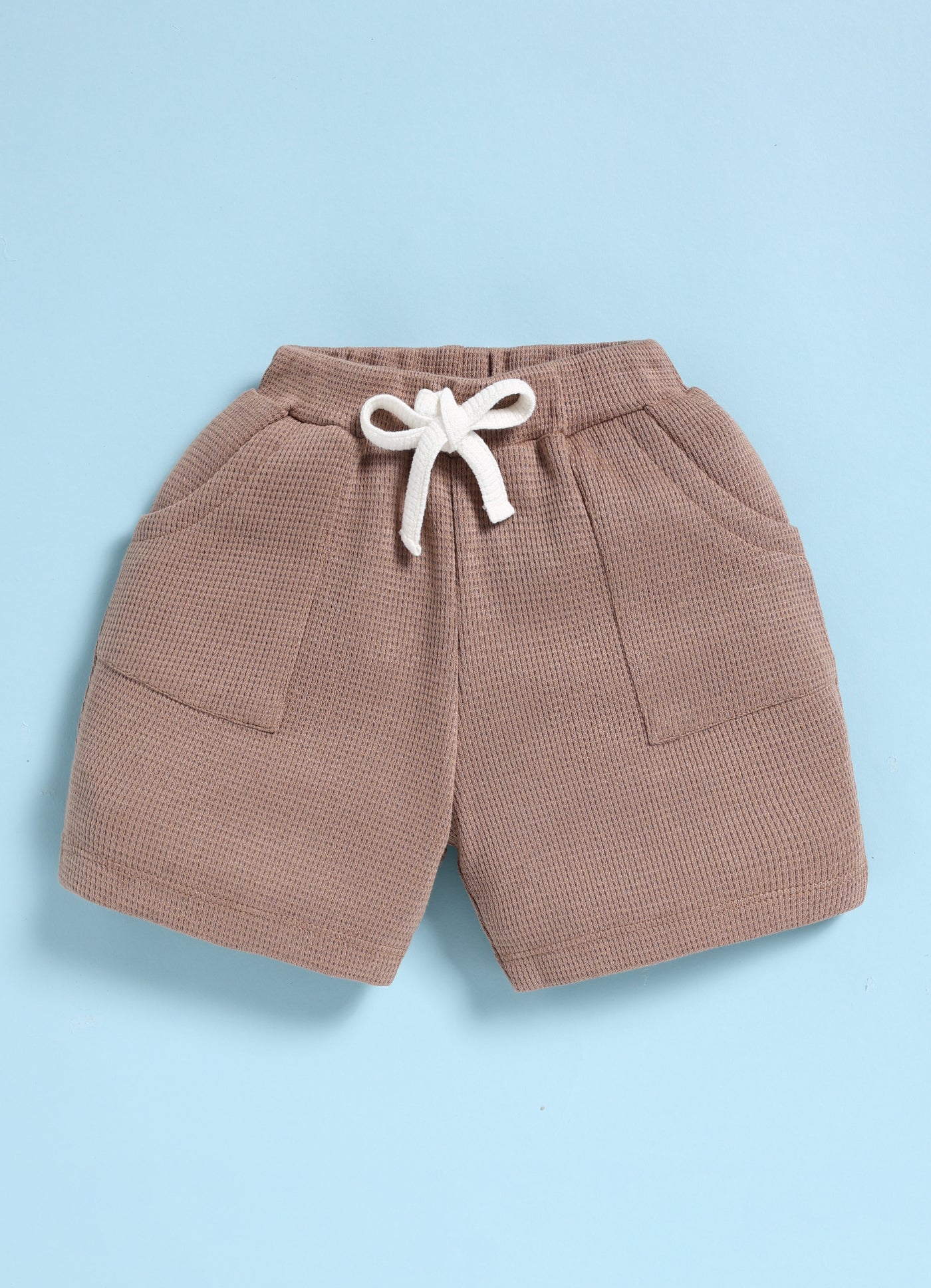 Half-Sleeve Top & Bottom For Boys - Brown Me & My Crew