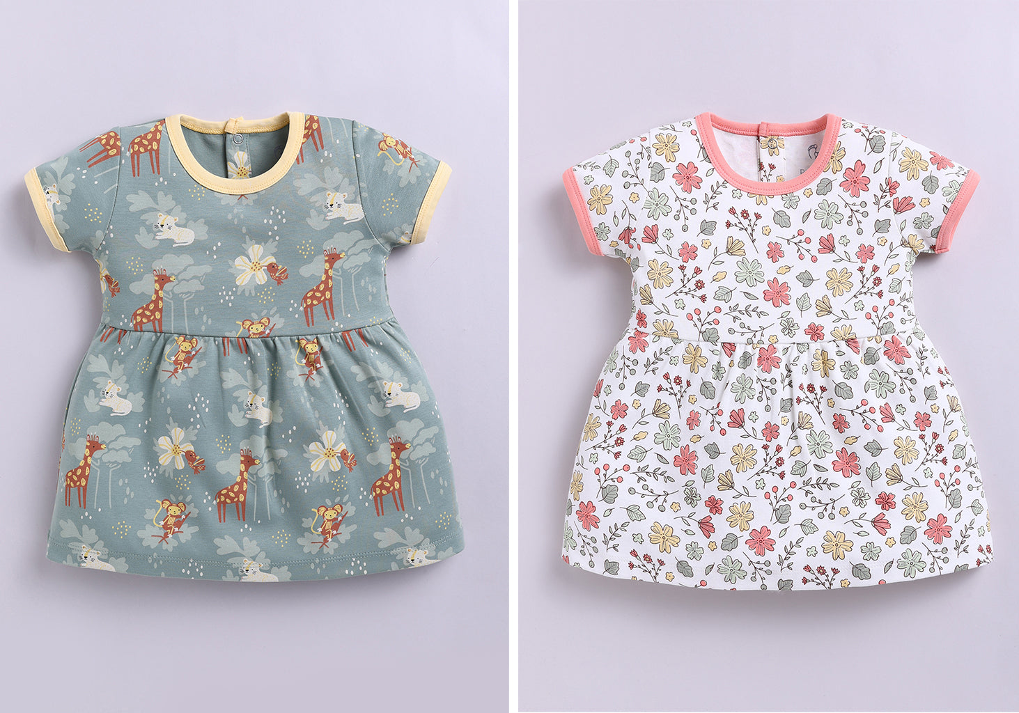 Frock – Teal & Olive