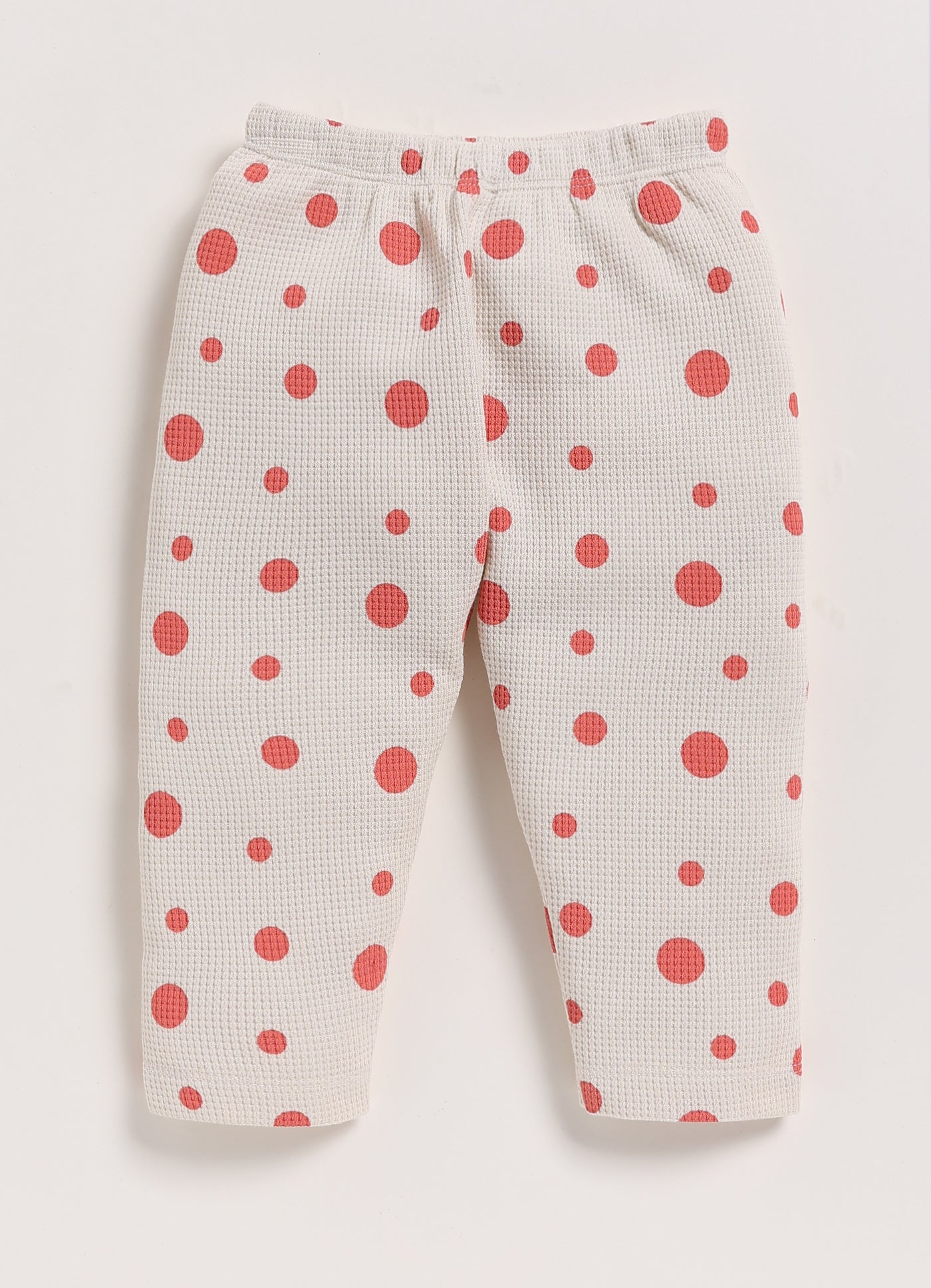 Full-Sleeve Top & Bottom For Girls - Peach Elephant