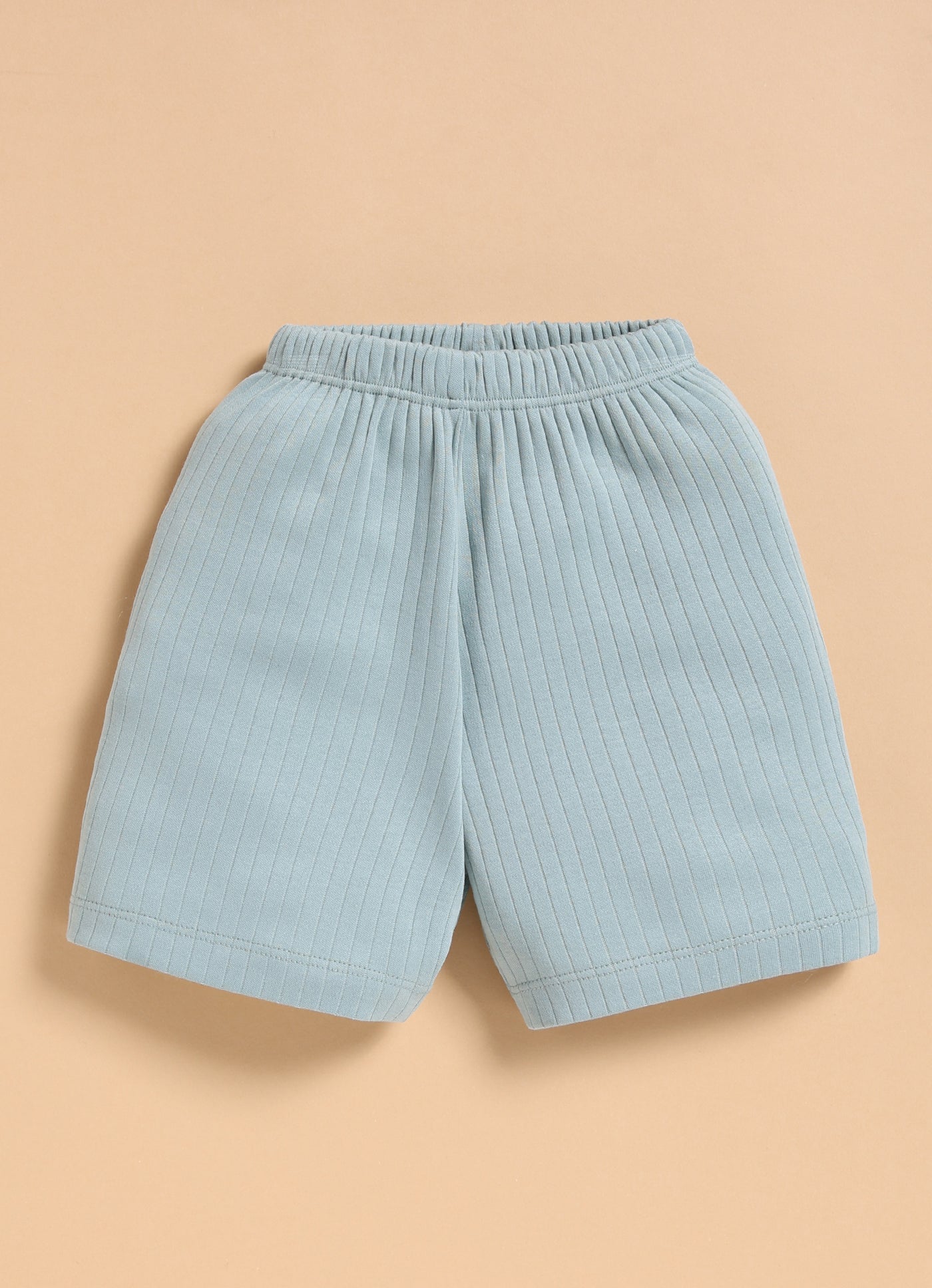 Half-Sleeve Top & Bottom For Boys - Mint Green Little Croco