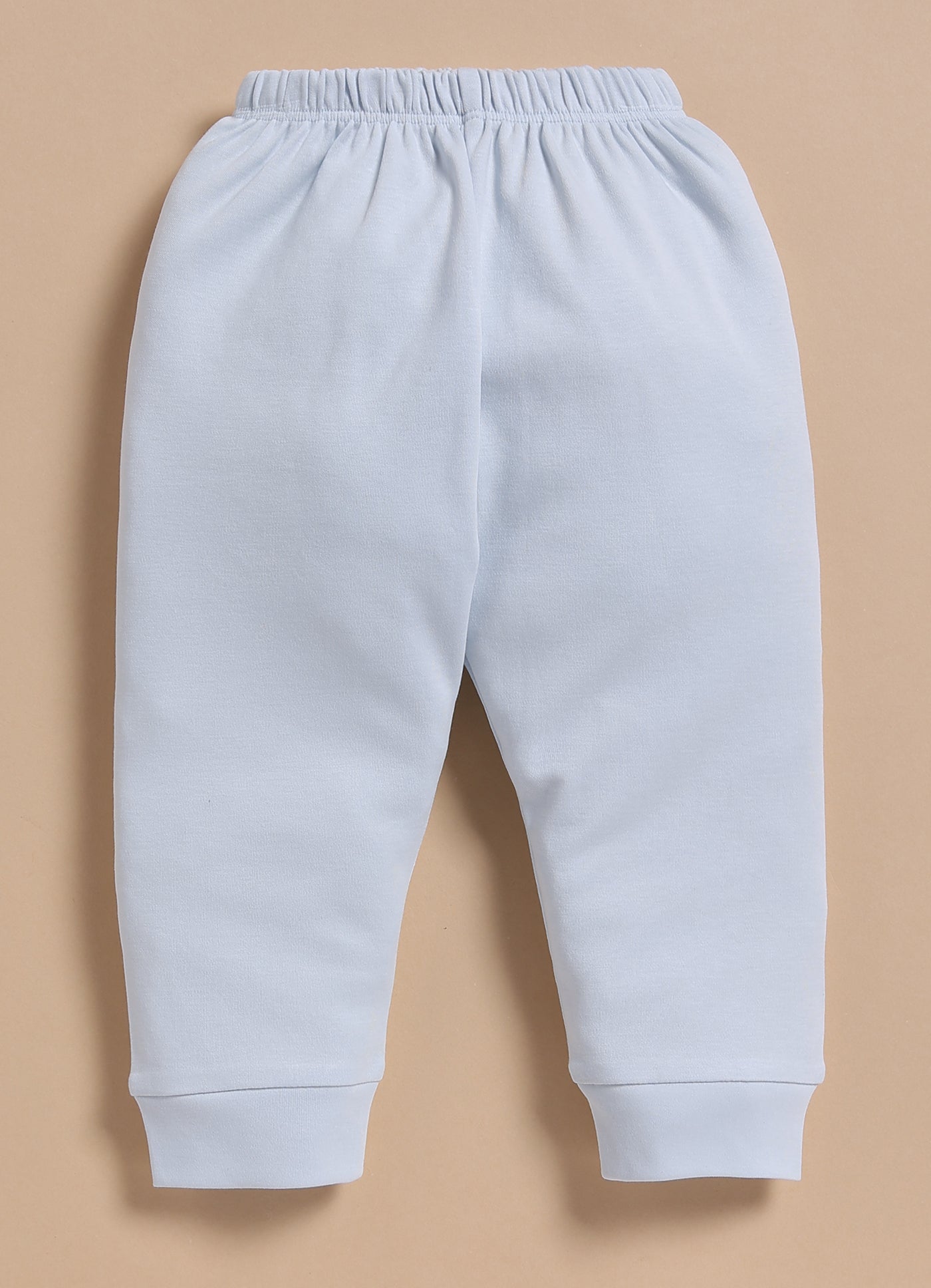 Full-Sleeve Top & Bottom Set for Boys – Green Cyan with Jacket & Bunny