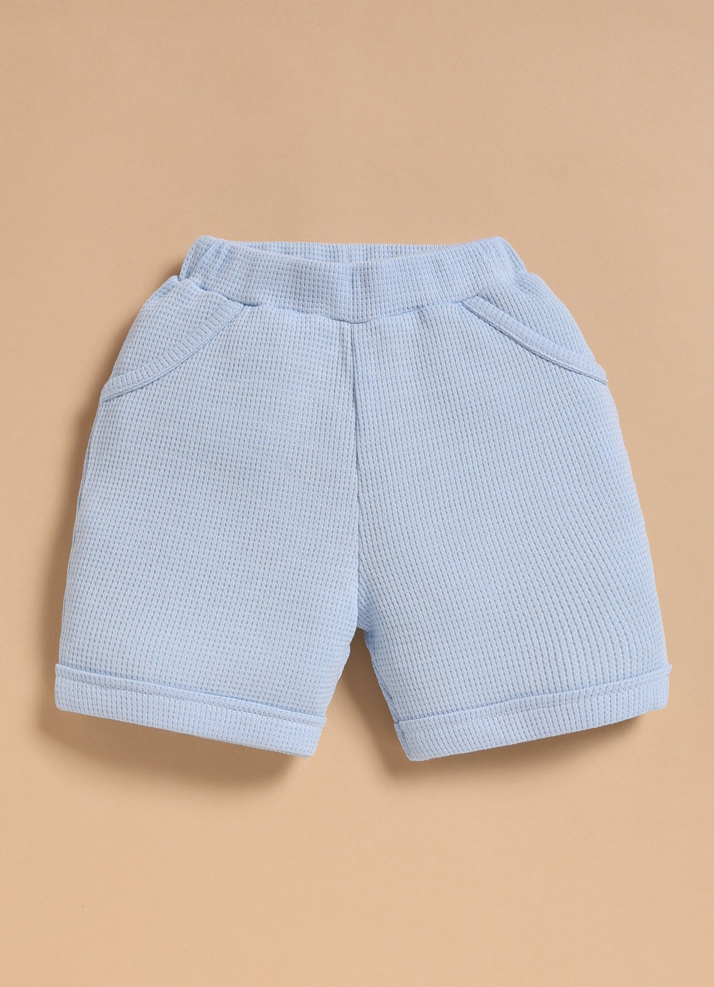 Half-Sleeve Top & Bottom For Boys - Sky Blue Cute Formal