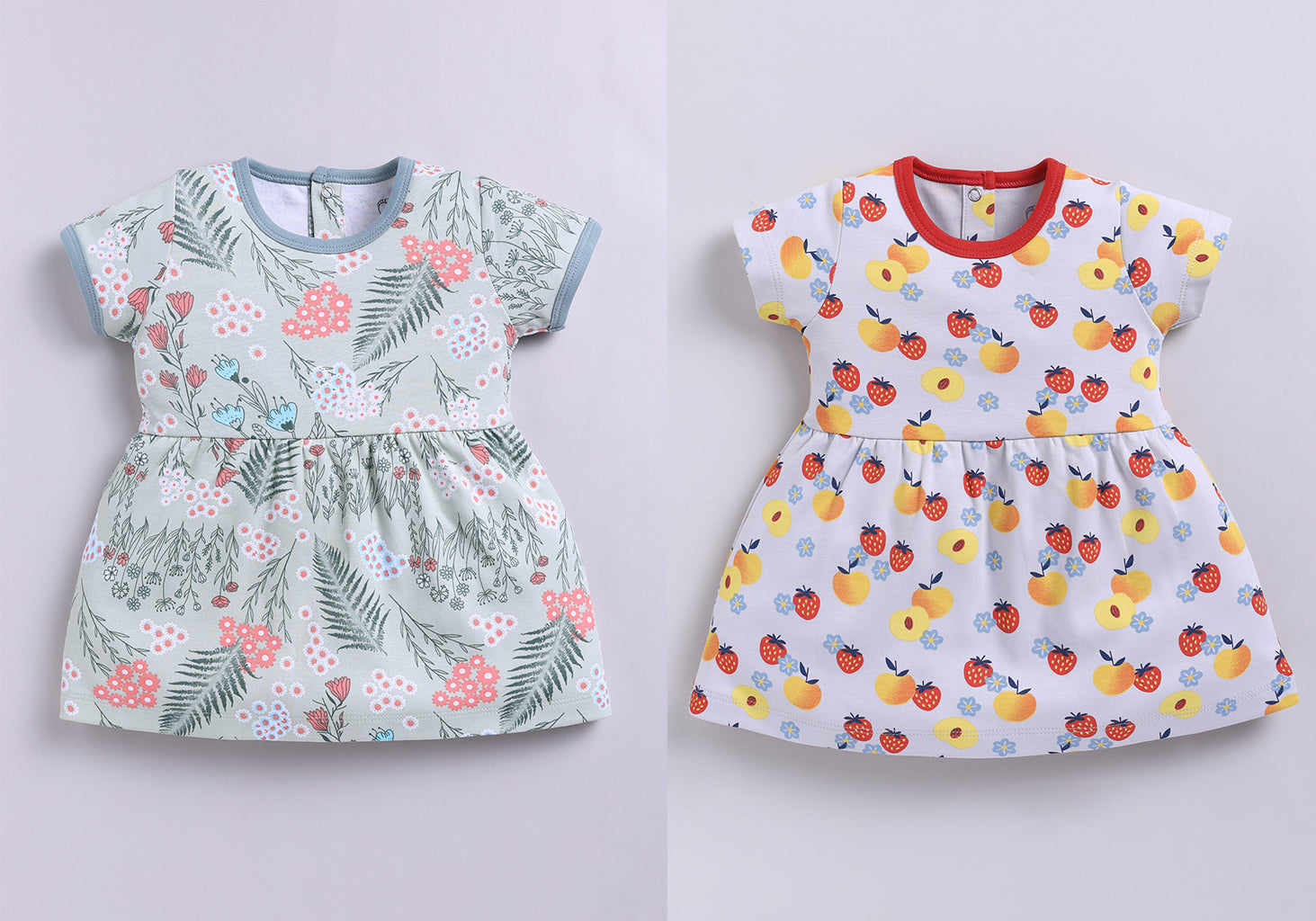Frock – Peach & Sage