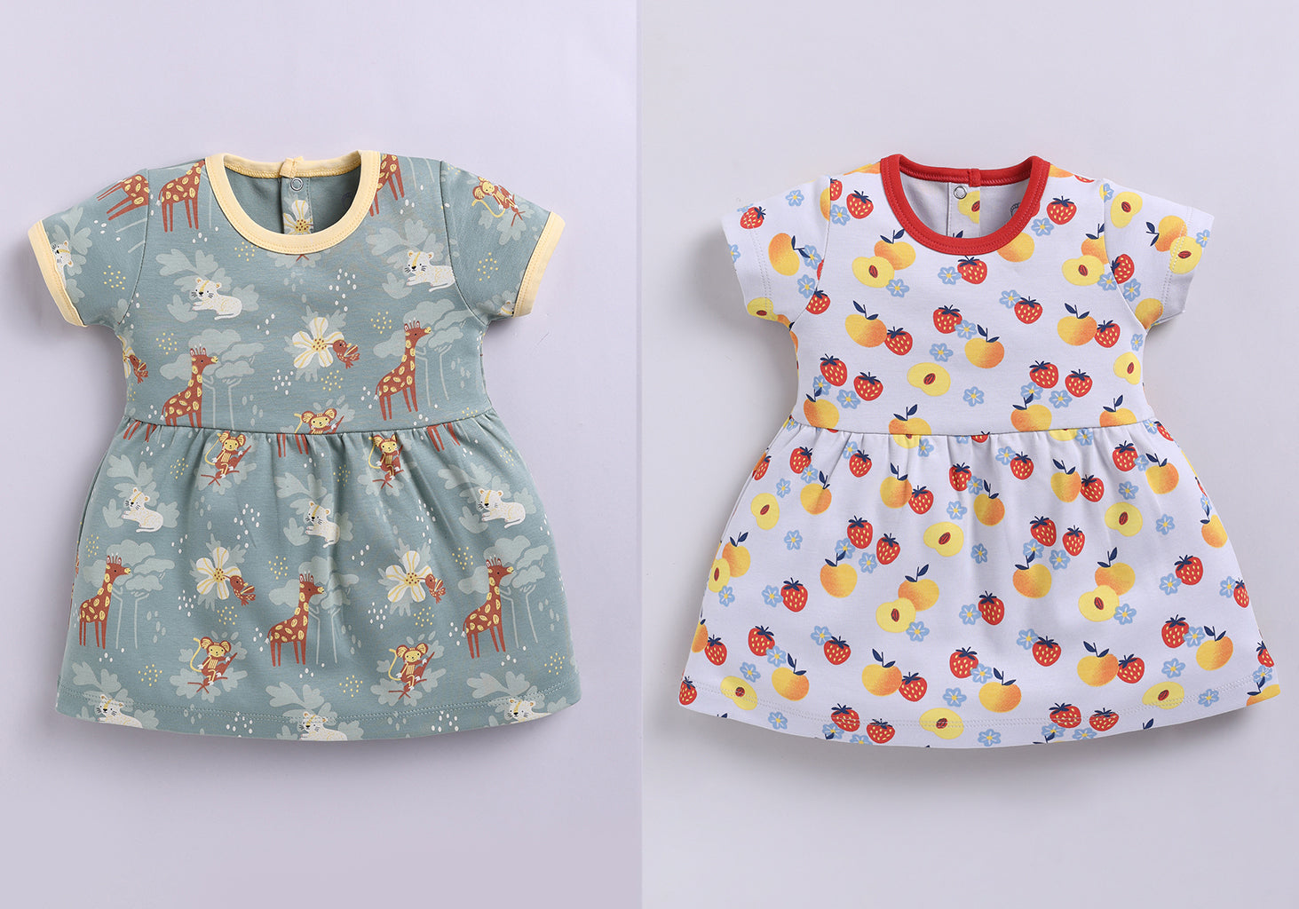 Frock – Peach & Olive