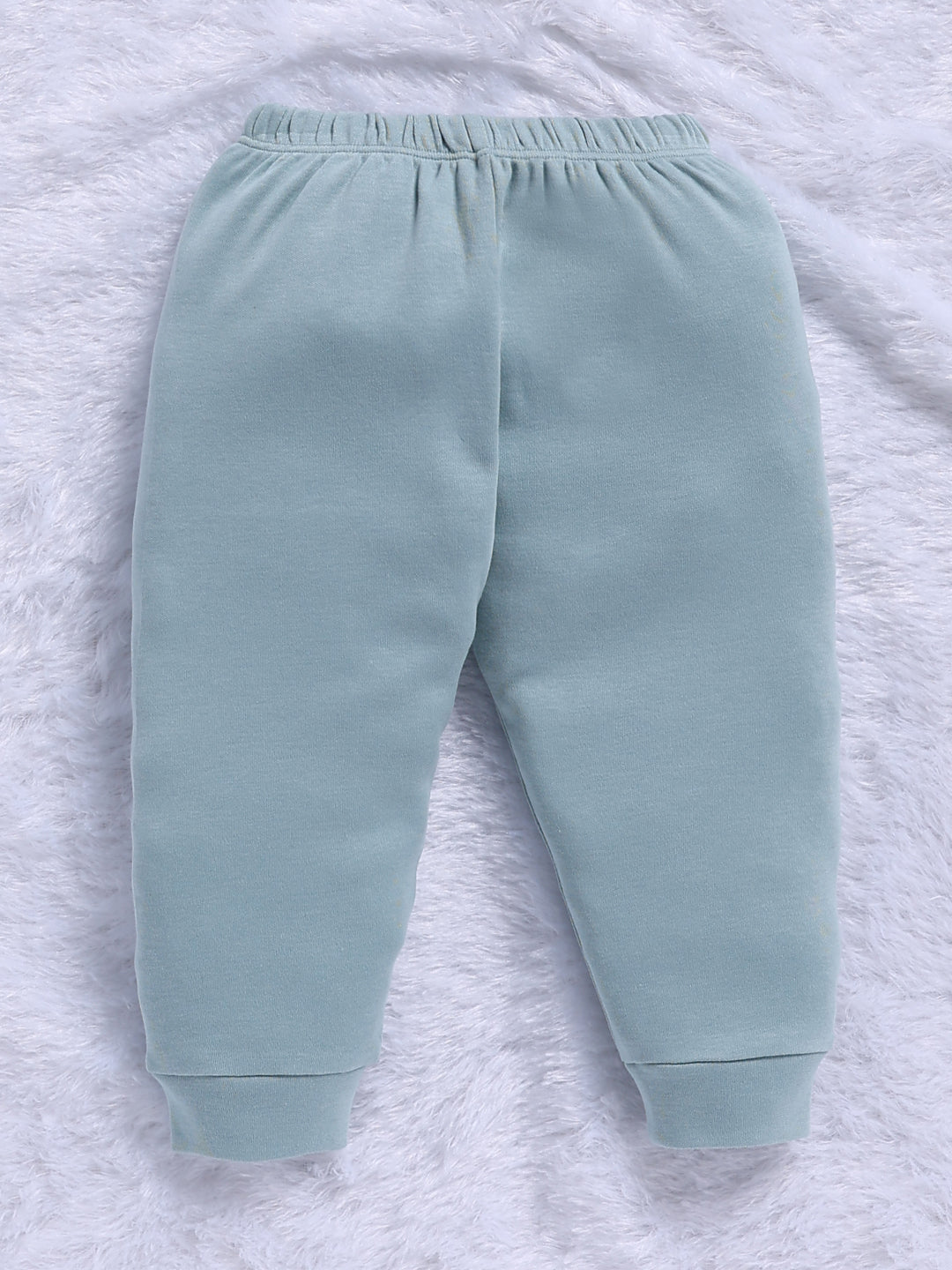 Top & Bottom for Boys - Mint Green Train Applique