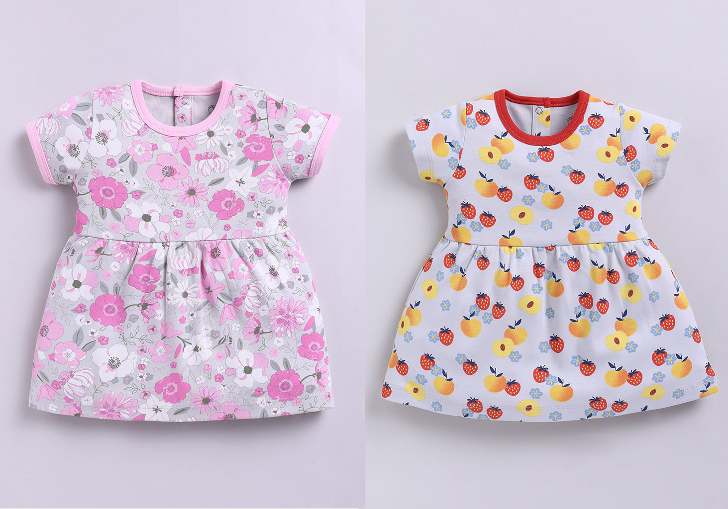 Frock – Peach & Pink