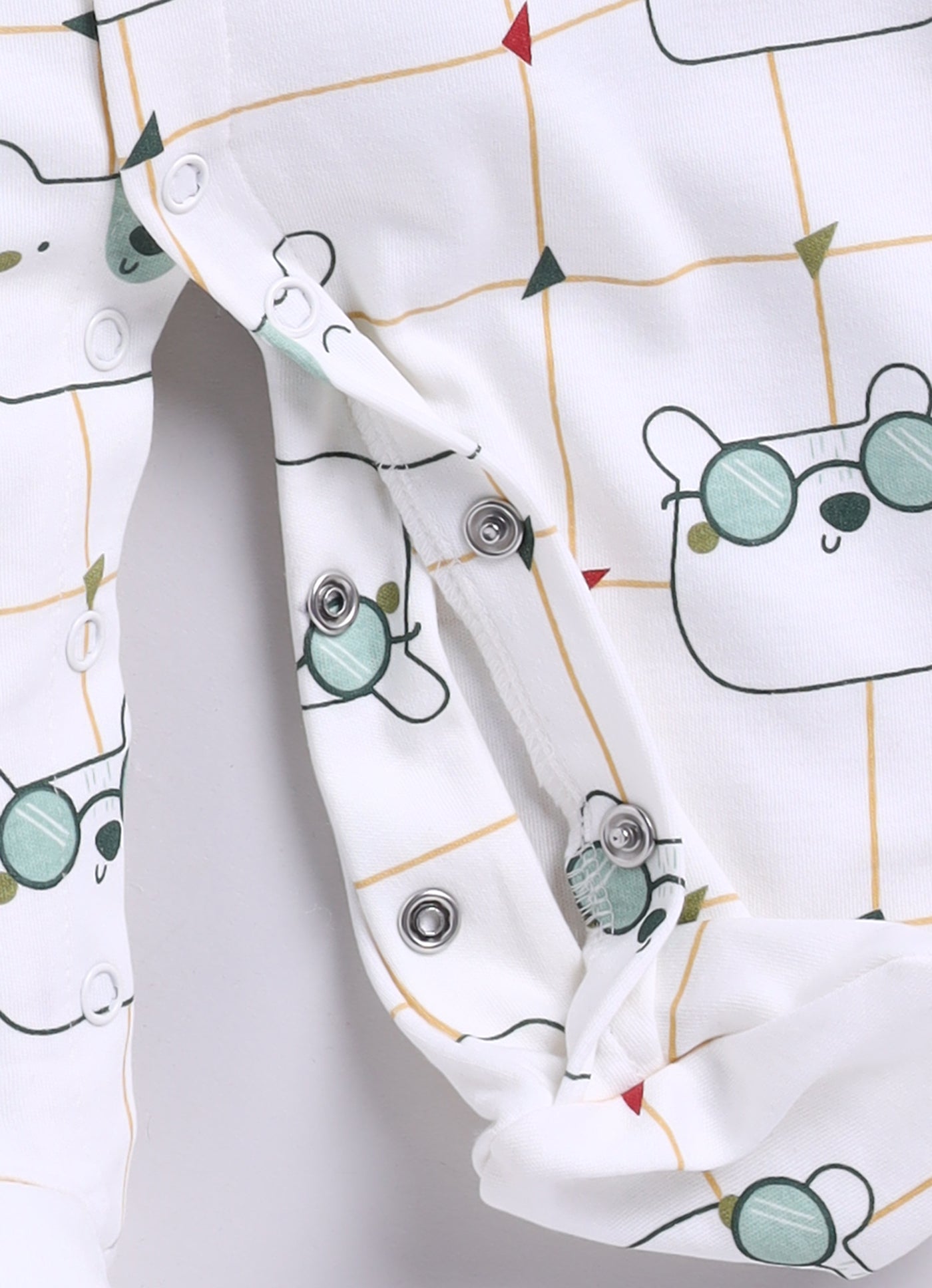 Full Sleeve Romper for Boys - Green