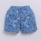 Baby Boy Happy Crocodile Printed Half T Shirt & Short Playdate Outfit-Sky
