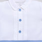 Cute Fromal Baby Boy Half Sleeves Romper-BLUE