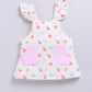 Baby Girl Floral Pinafore Dress with Cute Pockets-PINK