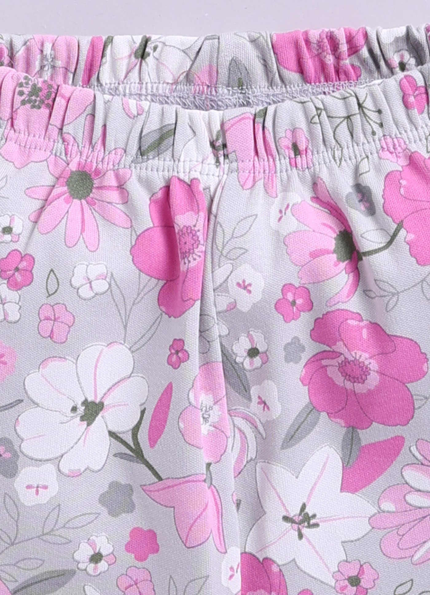 Half-Sleeve Top & Bottom For Girls - Pink & Coral