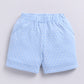 Baby Boy Bunny Half T-Shirt and Polka Dot Shorts Set-Sky