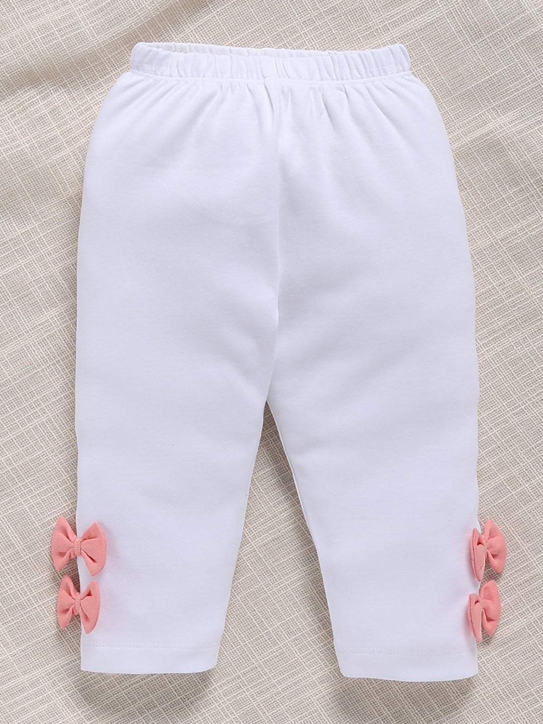 Top & Bottom for Girls - Coral Pink Embroidered Collar Peplum