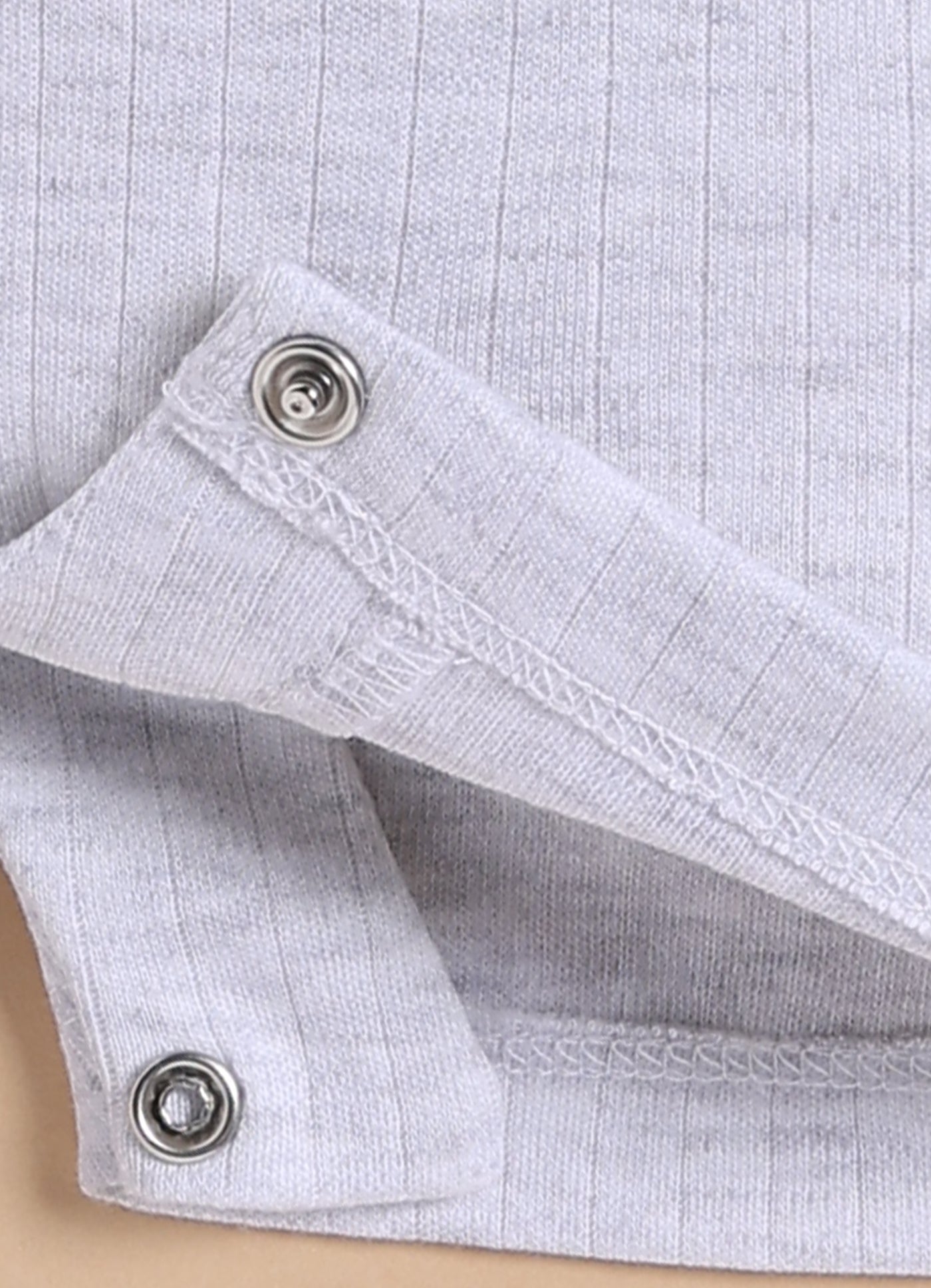 Half-Sleeve Romper for Boys – White Bib Style