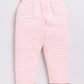 Stripped Printed Comfy Baby Girl Night Suit-PEACH