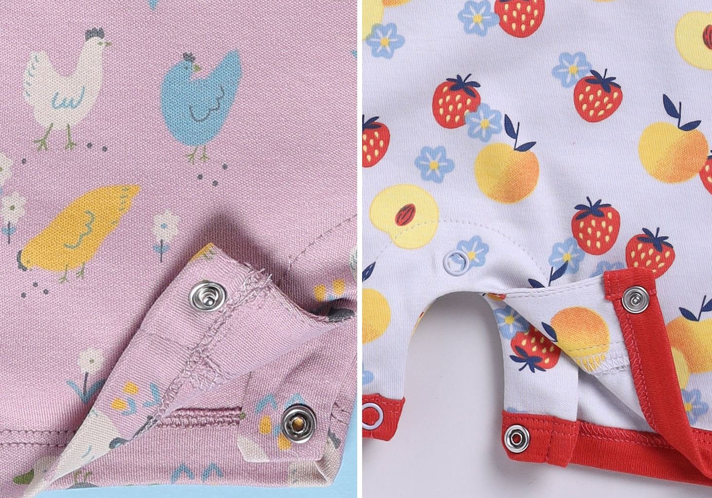 Half Sleeve Romper for Girls - Peach & Stone