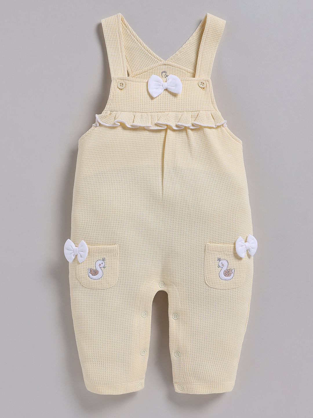 Dungaree - Cream Duck Printed
