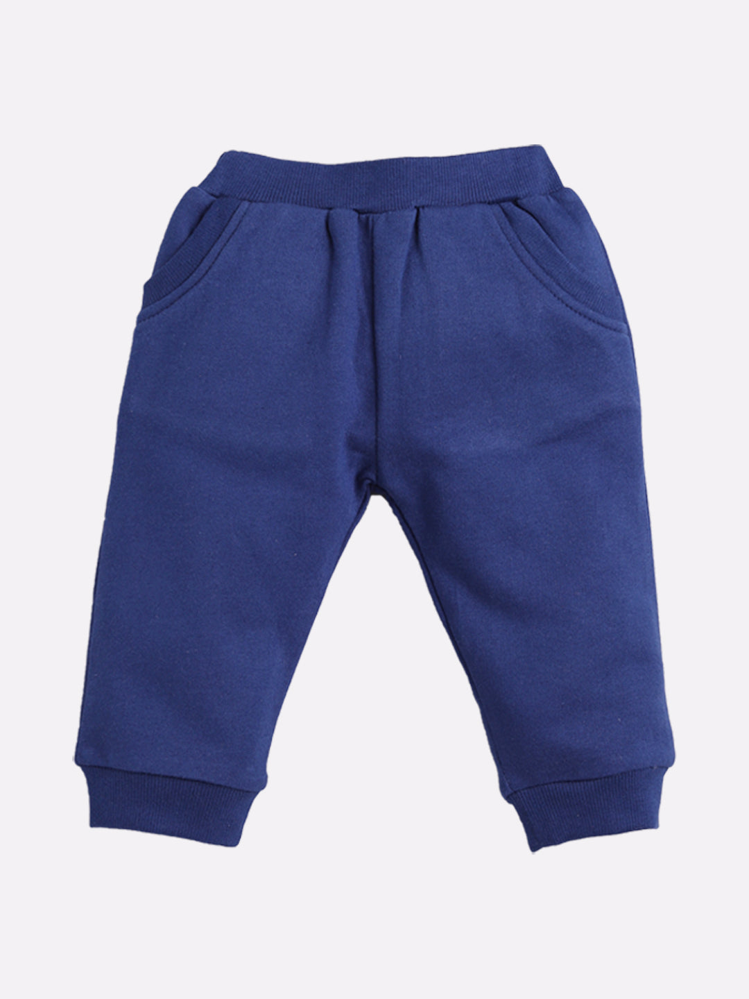 Little Fox printed casual T-Shirt Pyjama set-NAVY