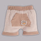 Half T-shirt and Shorts Set for Baby Boys 100% pure cotton-BEIGE