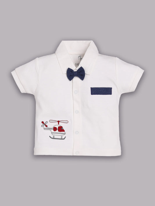T-shirt and Shorts Set for Baby Boys 100% pure cotton-NAVY