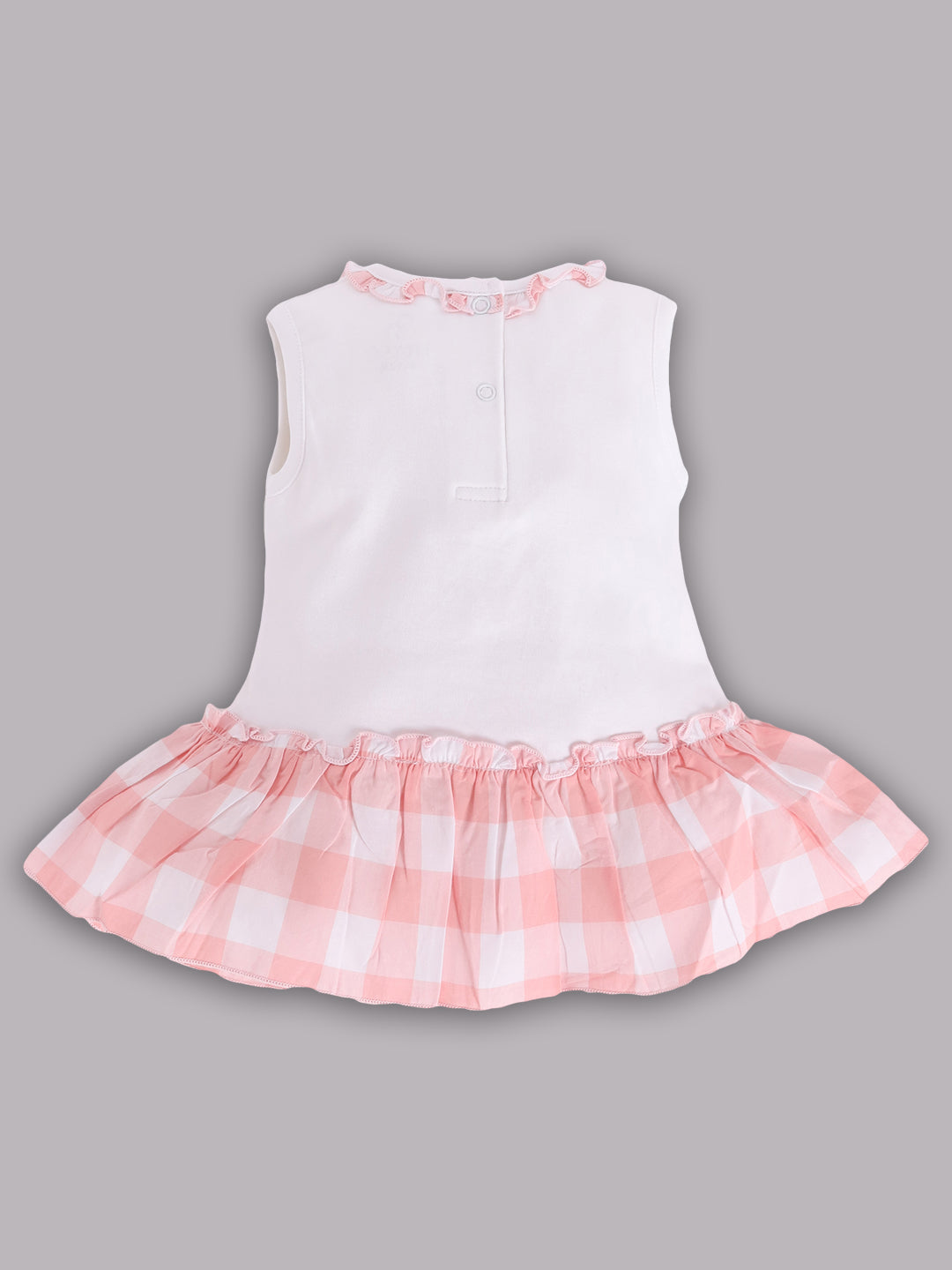 Baby girl Knee Length Dress-FUSHIA