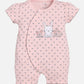 Half Sleeves Romper/Sleepsuit for Baby Girls 100% Pure Cotton-PEACH