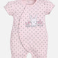 Half Sleeves Romper/Sleepsuit for Baby Girls 100% Pure Cotton-PINK