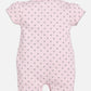 Half Sleeves Romper/Sleepsuit for Baby Girls 100% Pure Cotton-PINK