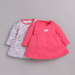 Mid/knee length baby girl frock for casual wear-FUSHIA