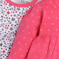Mid/knee length baby girl frock for casual wear-FUSHIA
