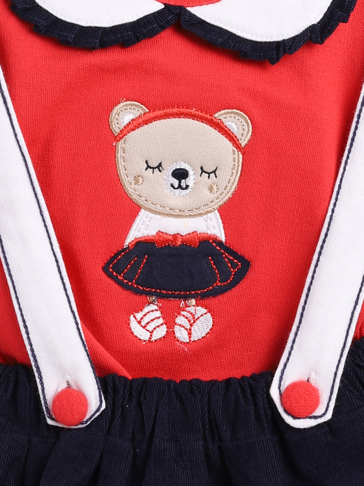 Dress for Baby Girls 100% pure cotton-RED