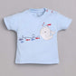 T-shirt and Shorts Set for Baby Boys 100% pure cotton-SKY