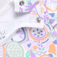 Baby Boy Embroidered Pineapple Dungaree Set-Blue