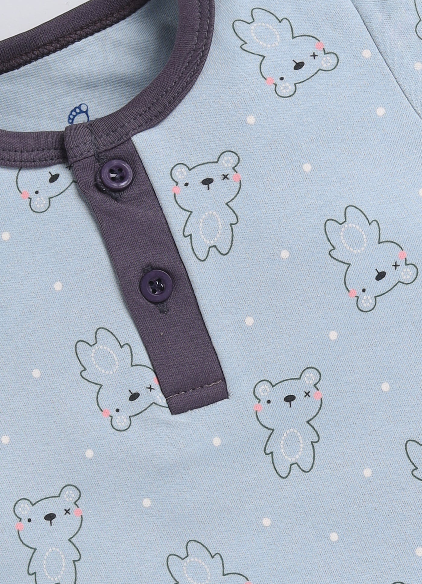 Half Sleeve Top & Bottom for Boys - Slate Grey