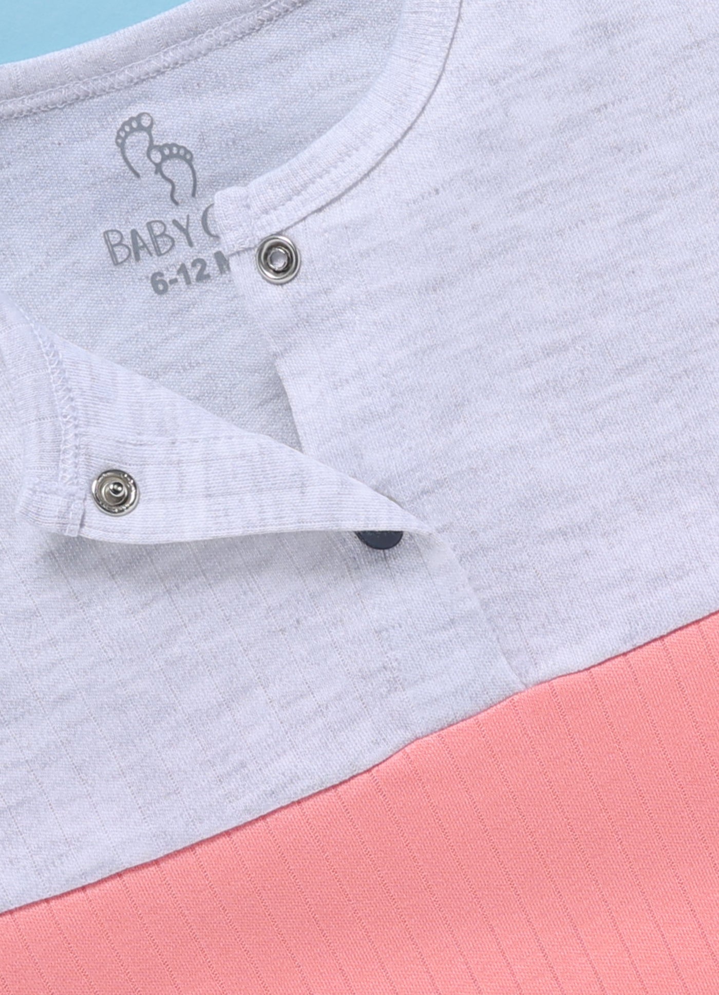 Half-Sleeve Top & Bottom For Girls - White Melange Breeze