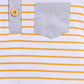 Baby Boy Striped Summer Romper - Yellow
