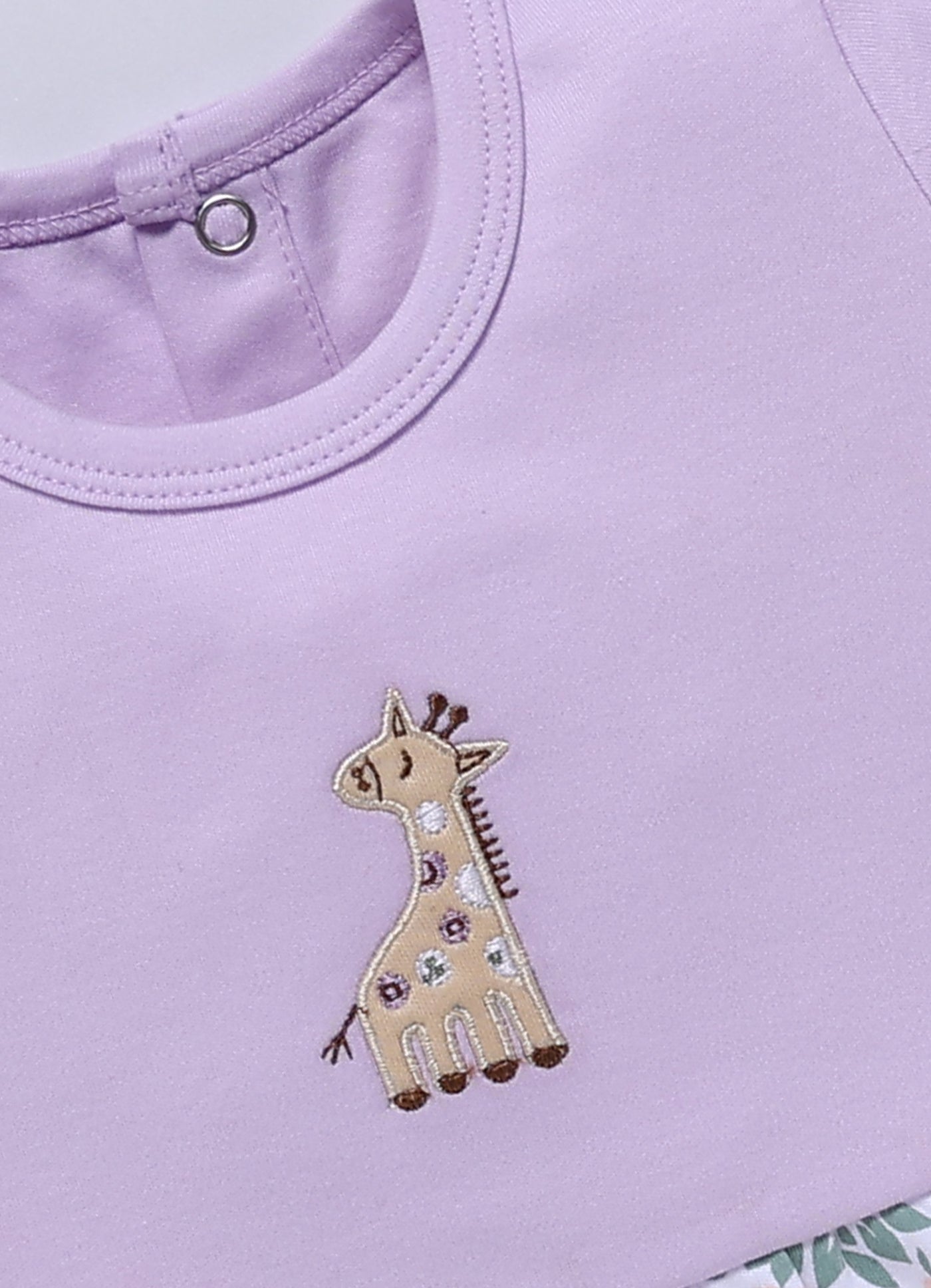 Frock – Light Purple Adorable Giraffe