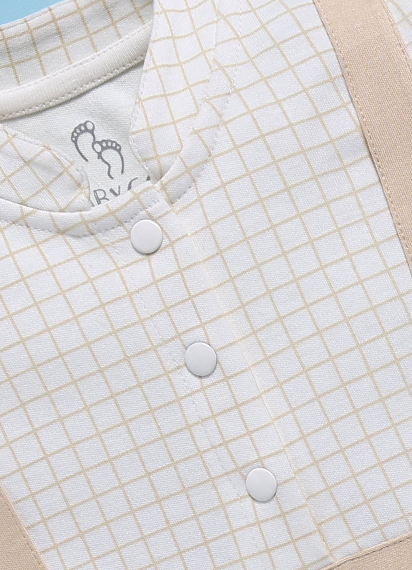 Frock – Dark Beige Grid Suspender