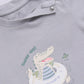 Baby Boy Happy Crocodile Printed Half T Shirt & Short Playdate Outfit-Beige