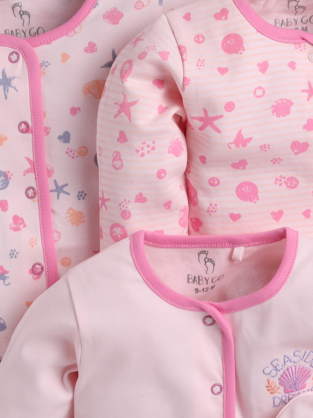 Full Sleeve Set of 3 TEES Combo for Baby Girls